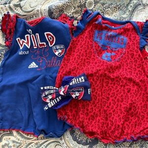 Adidas FC Dallas Baby Outfit Set - Red and Blue